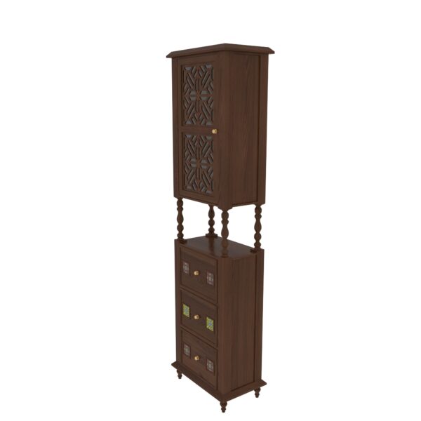 Classic Denver Dark Brown Finished Handmade Wooden Wardrobe