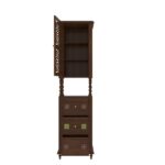 Classic Denver Dark Brown Finished Handmade Wooden Wardrobe