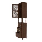 Classic Denver Dark Brown Finished Handmade Wooden Wardrobe