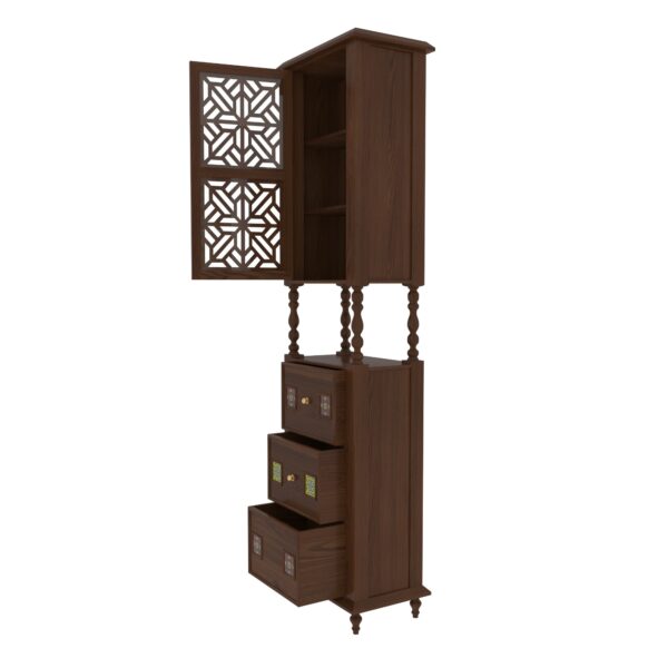 Classic Denver Dark Brown Finished Handmade Wooden Wardrobe