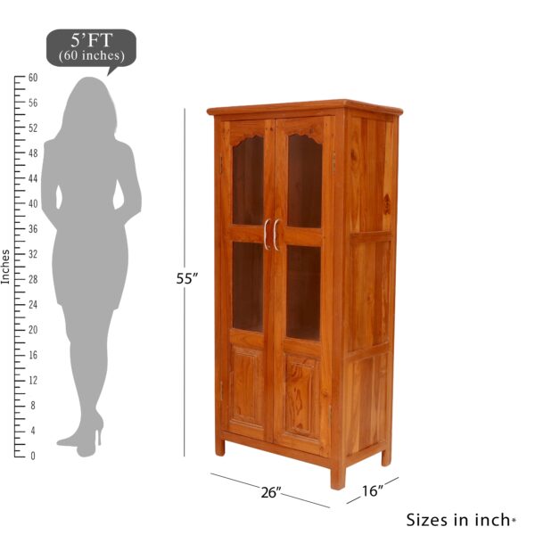 2-Door Slim Display Cabinet