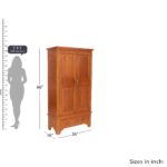 Classic 4-shelf and 4-drawer Two Part Wardrobe/Cabinet