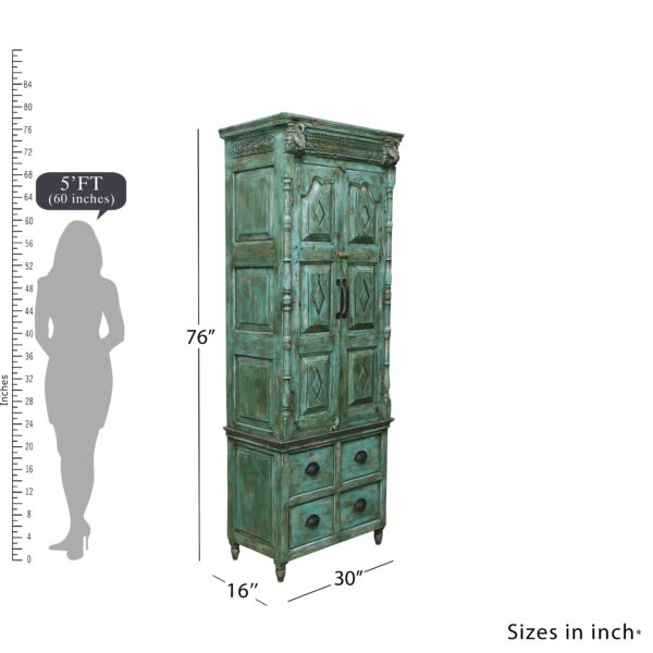 2-Part Mintgreen Wardrobe