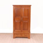 Classic 4-shelf and 4-drawer Two Part Wardrobe/Cabinet