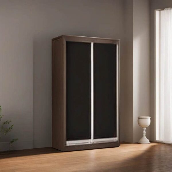 Alan Walnut Sliding Door Wardrobe