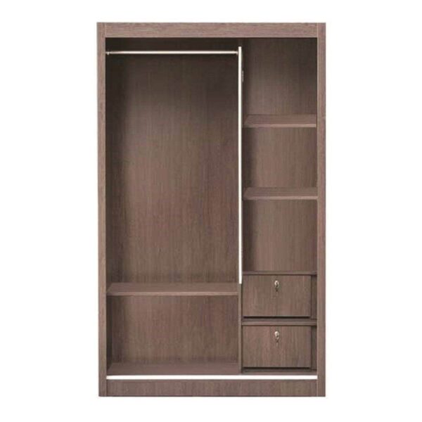 Alan Walnut Sliding Door Wardrobe